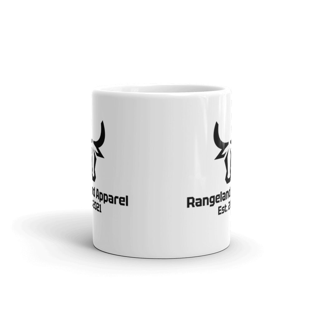 White glossy mug