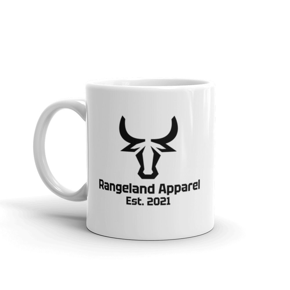 White glossy mug