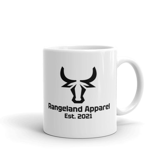 White glossy mug