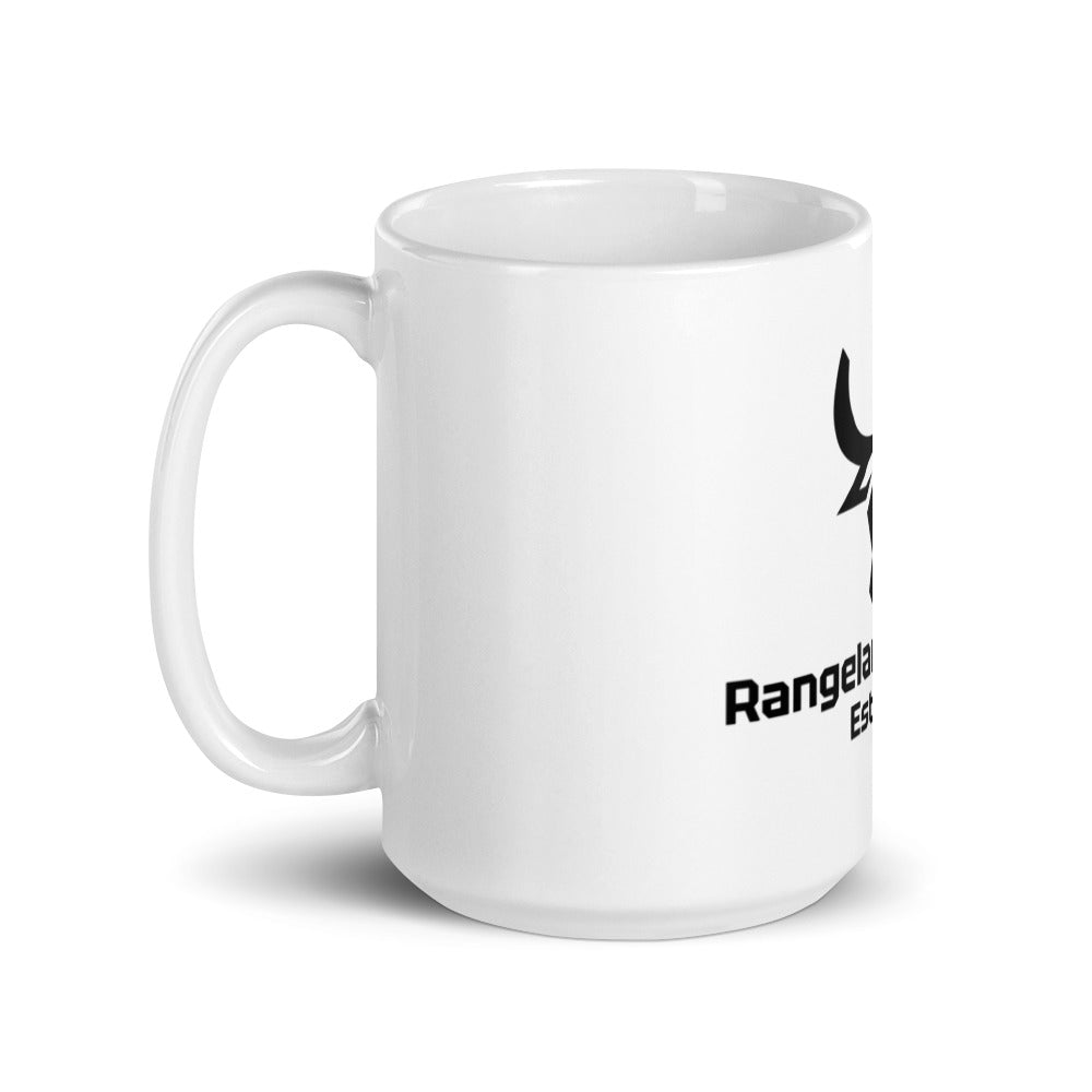 White glossy mug